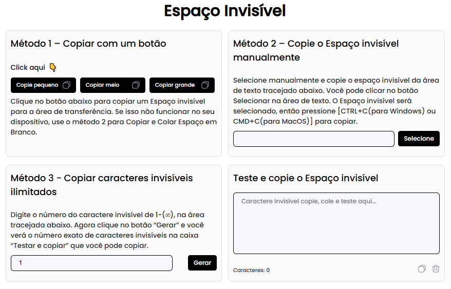 espaco invisivel