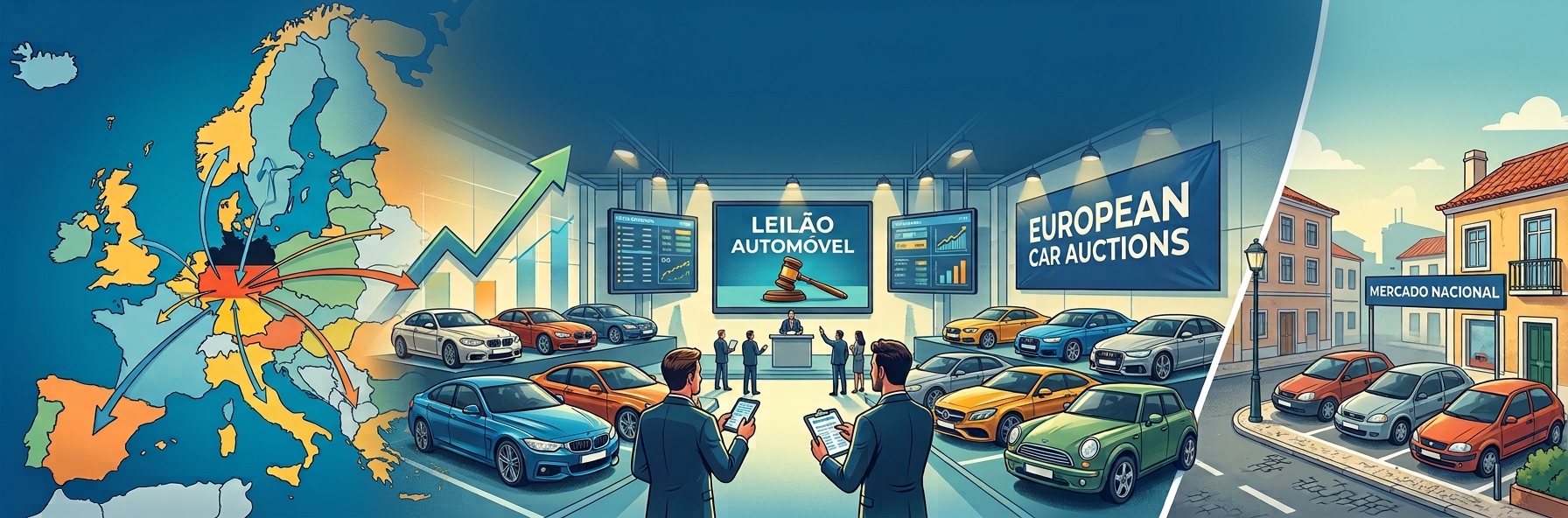 leilões carros Europa