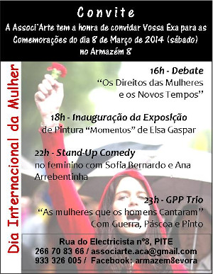 ARMAZÉM 8 Convite 8Mar2014