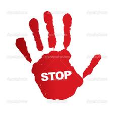 hand stop sign