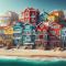 Casas coloridas em Portugal