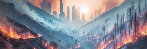 O paradoxo de Los Angeles: Incêndios florestais devastadores em pleno inverno